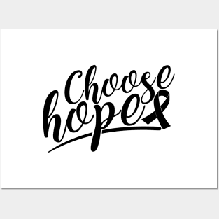 'Choose Hope' Cancer Awareness Shirt Posters and Art